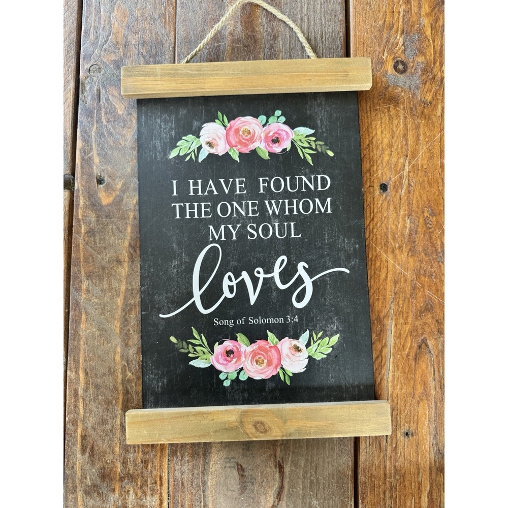 Love Sign Plaque Song Of Solomon Bible Verse Bedroom Decor